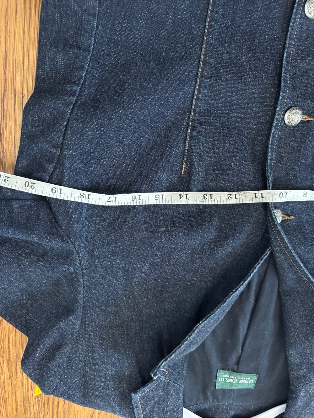 Ralph Lauren Dark Blue Denim Blazer Jacket - Picture 6 of 7